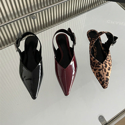 Dame Slingback Ballerinas med spids tå og elegant remdesign Stilla
