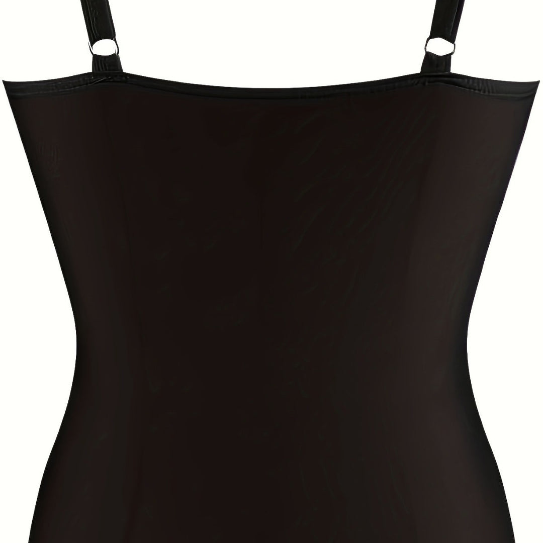 Dame one-piece badesuit med fashionable ruffle detaljer Skovae