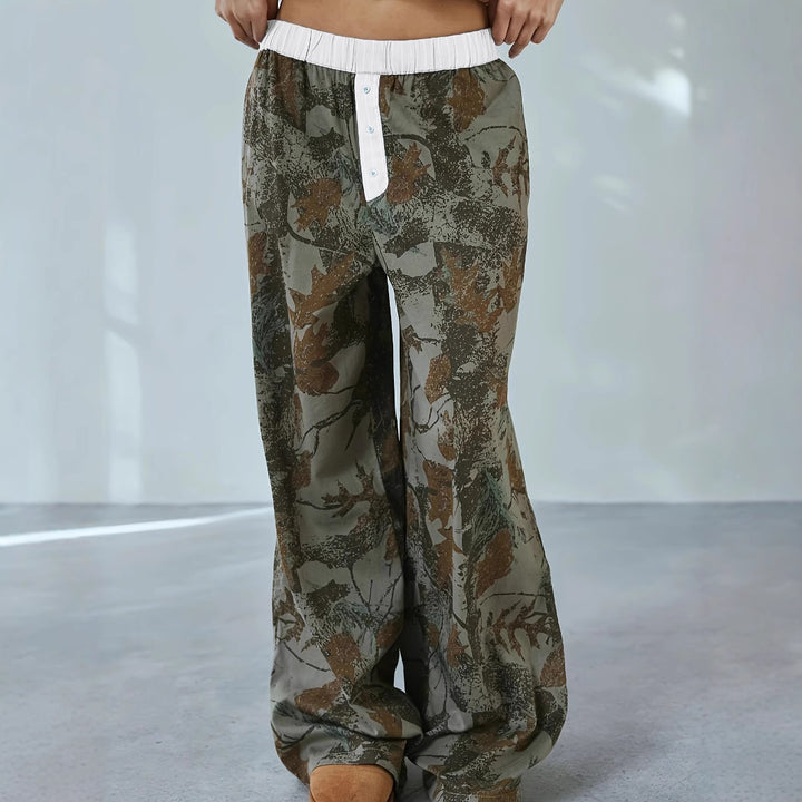 Dame Relaxed Fit Camouflage Loungebukser Stilla