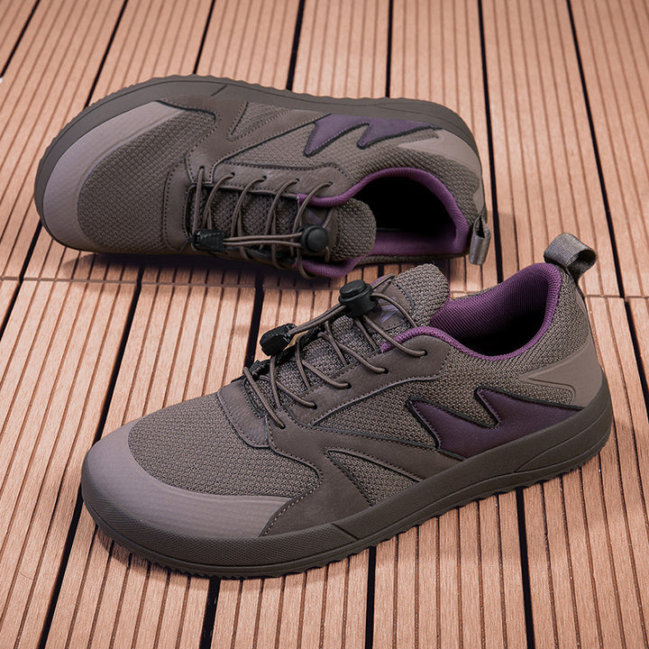 Unisex nan åndbare allround sneakers med hurtigt lukning og stødabsorberende skumsål Skovae