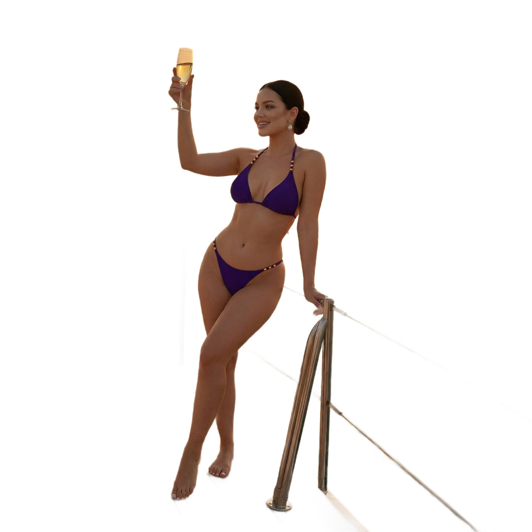 Dame Triangel-Bikini med luksuriøse udsmykninger Skovae
