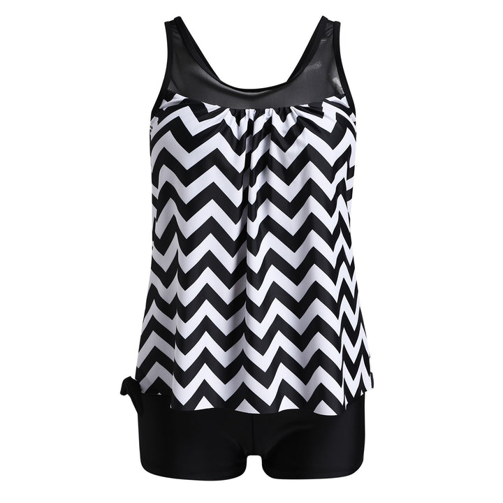 Damer sporty strandoutfit med moderne rynkning Skovae