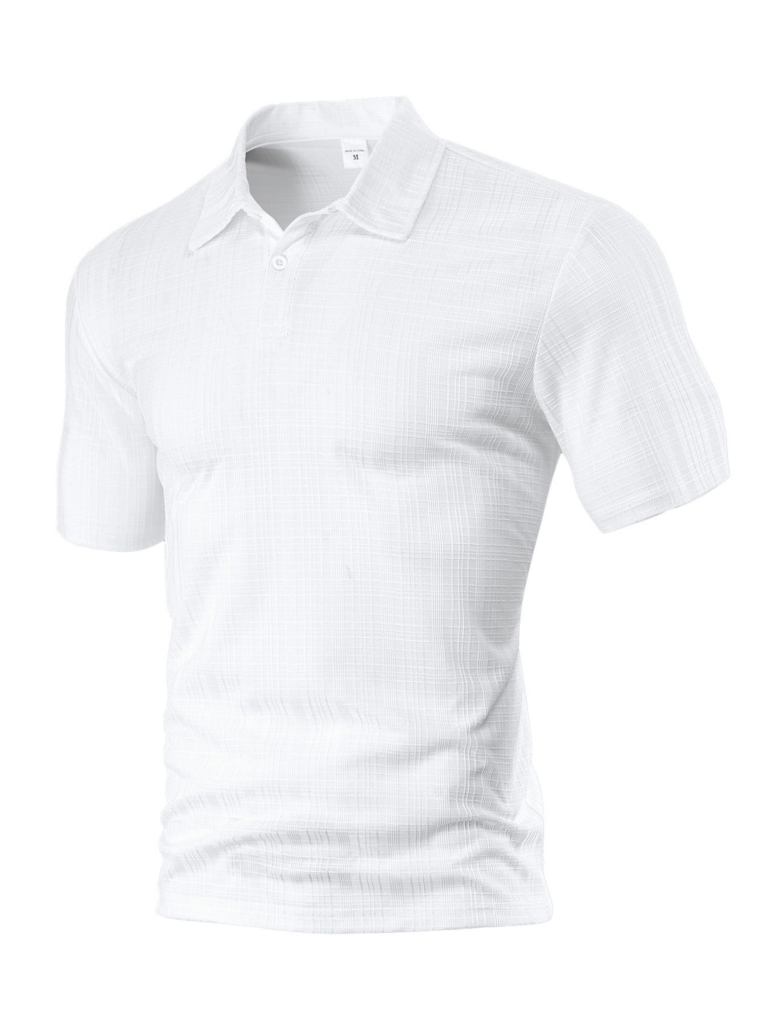 Herre kortærmet polo skjorte med struktureret design Stilla