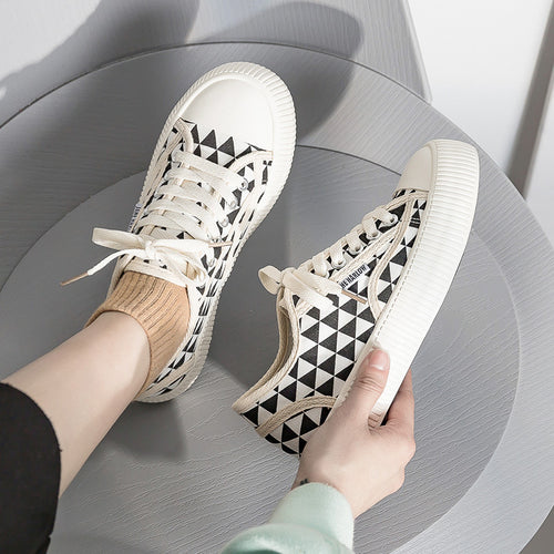 Dame Sneakers med grafisk print og tyk sål Stilla