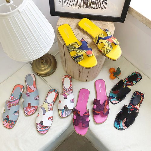 Dame Mode Flip-Flops med legende design Stilla