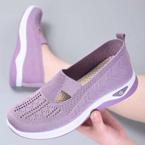 Dame Let Sneaker med åndbart strikdesign Stilla