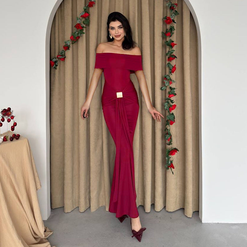 Damer Off-Shoulder Maxikjole med elegant silhuet Stilla