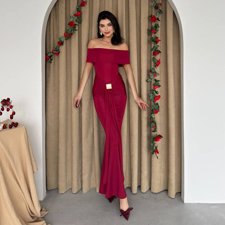 Damer Off-Shoulder Maxikjole med elegant silhuet Stilla