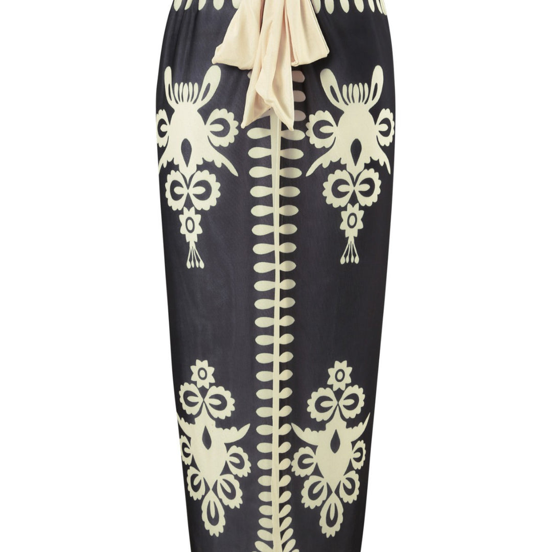 Dame one-piece badedragt med elegant indpakningsskørt Skovae