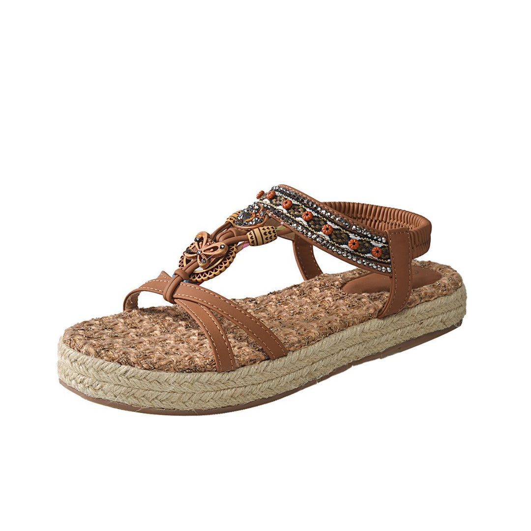 Dame Trendy Rem-Sandaler med dekorativ smykkedetalje Stilla