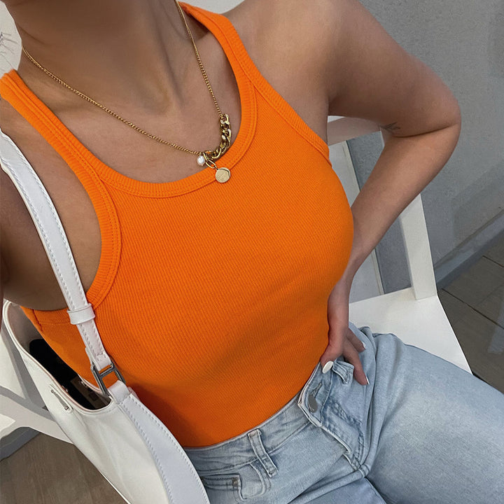 Dame Sporty Bodysuit med ærmeløs design og højt komfortniveau Stilla