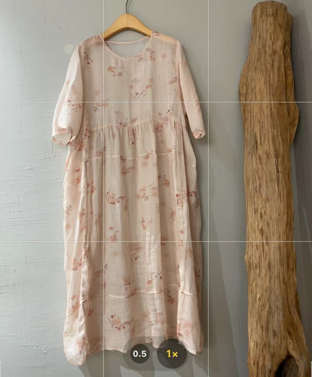 Femme Flydende Floralt Print Maxi Kjole Stilla