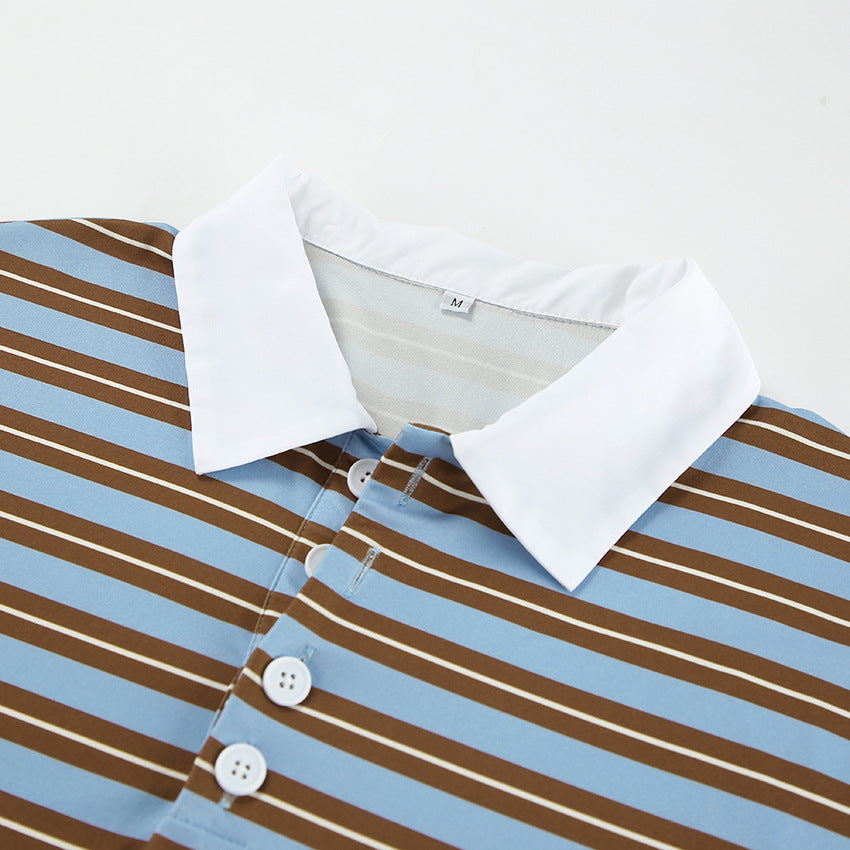 Dame Casual stribet skjorte med krave og elegante detaljer Stilla
