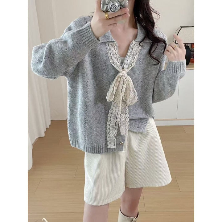 Kvinders cashmere sweater med blonder og afslappet pasform Stilla