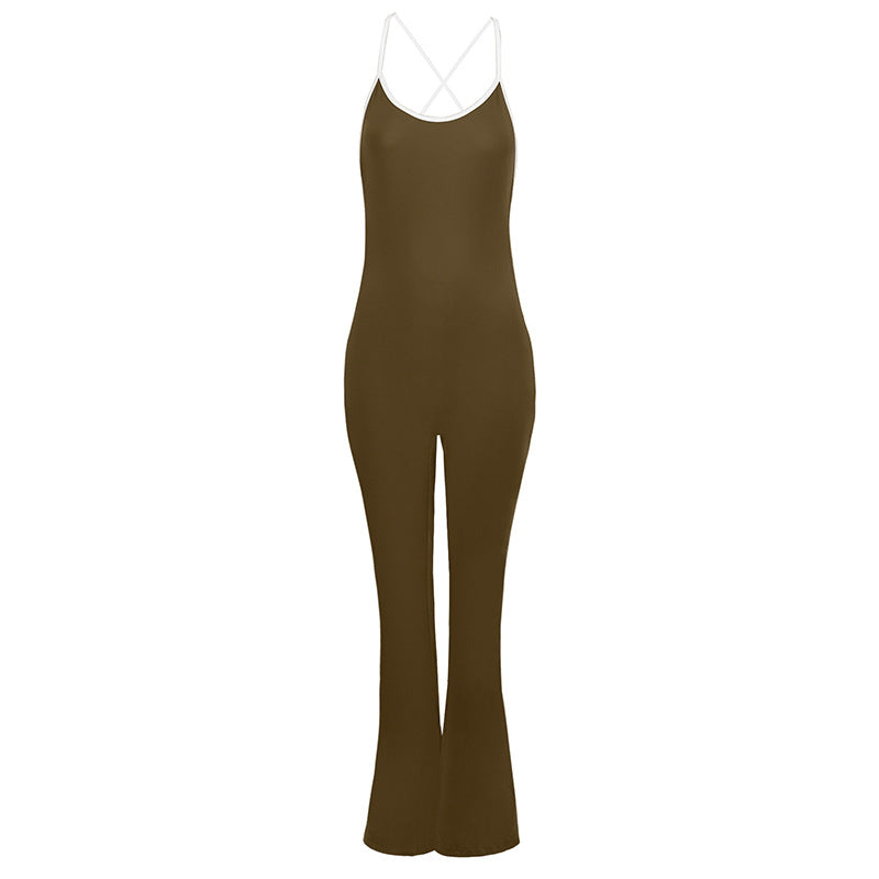 Dame jumpsuit med spaghetti stropper Skovae