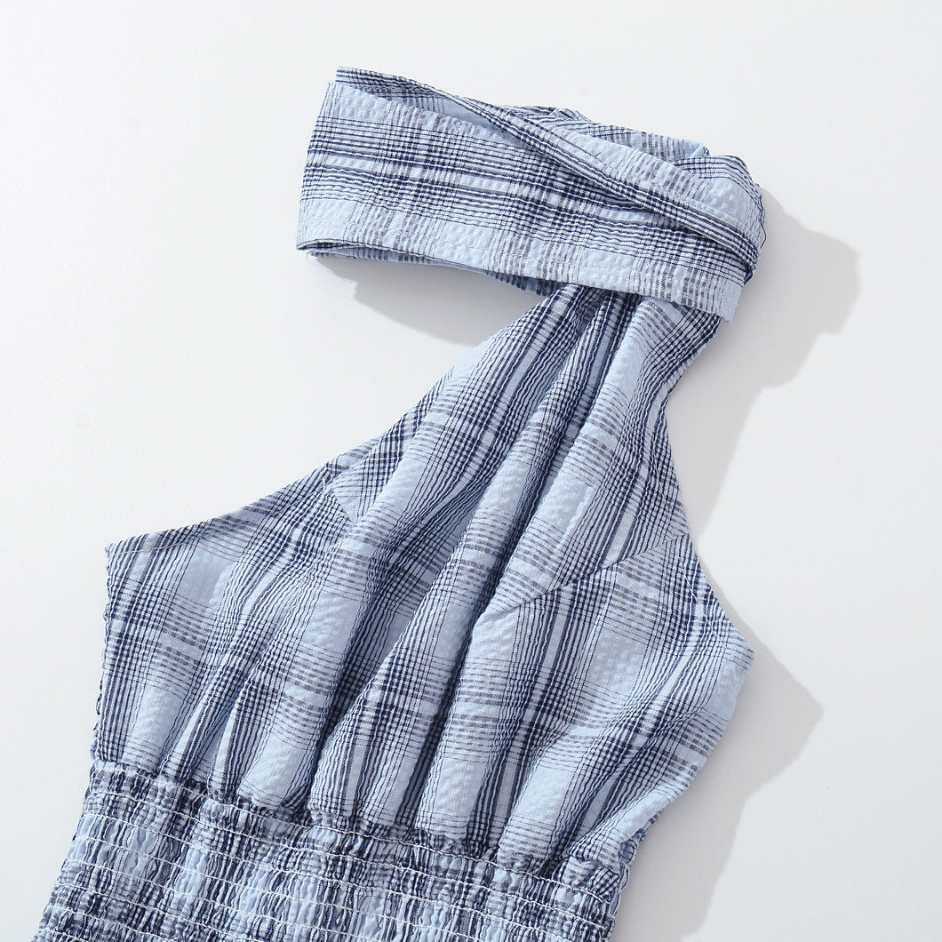 Dame asymmetrisk top med elegant knudedetalje og raffineret strukturdesign Stilla