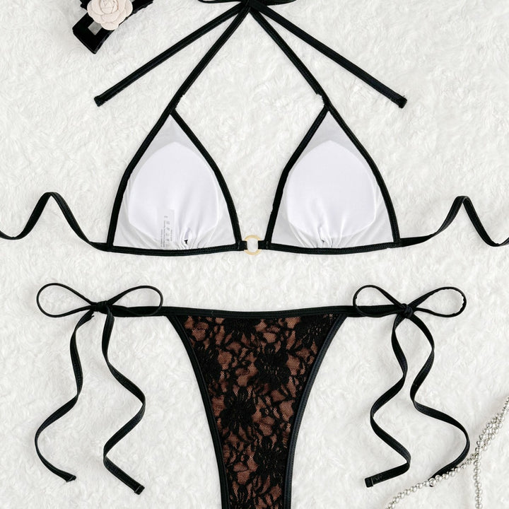 Dame Spids-Bikini-Sæt med elegant Sløjfe-Detail og sexet Snit Stilla