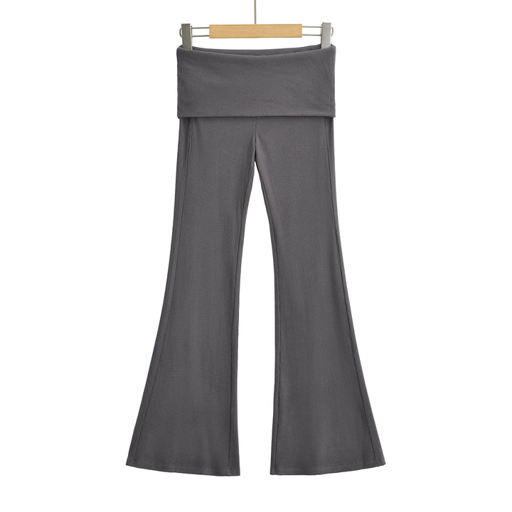 Dame flare leggings med bred talje og fleksibelt materiale Stilla