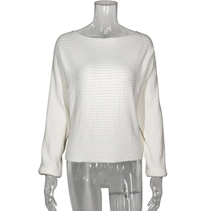 Dame blød Off-Shoulder sweater med elegante ribdetaljer Stilla