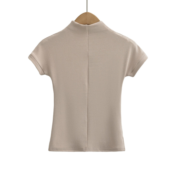 Dame Kortærmet Poloshirt med Ståkrave og tætsiddende pasform Stilla