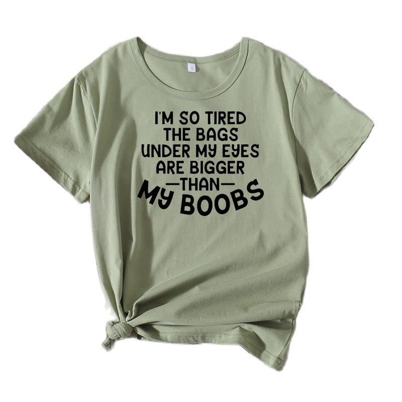 Dame Fritid Humoristisk Statement T-shirt Stilla