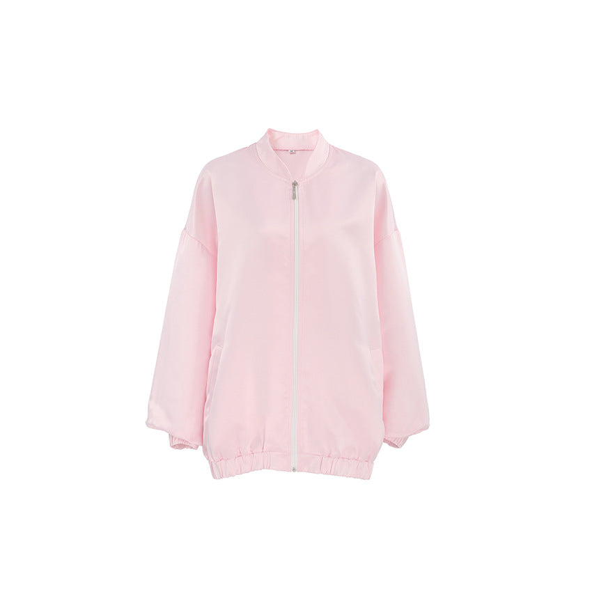Dame Oversized Blousonjakke med afslappet snit og elastiske manchetter Stilla