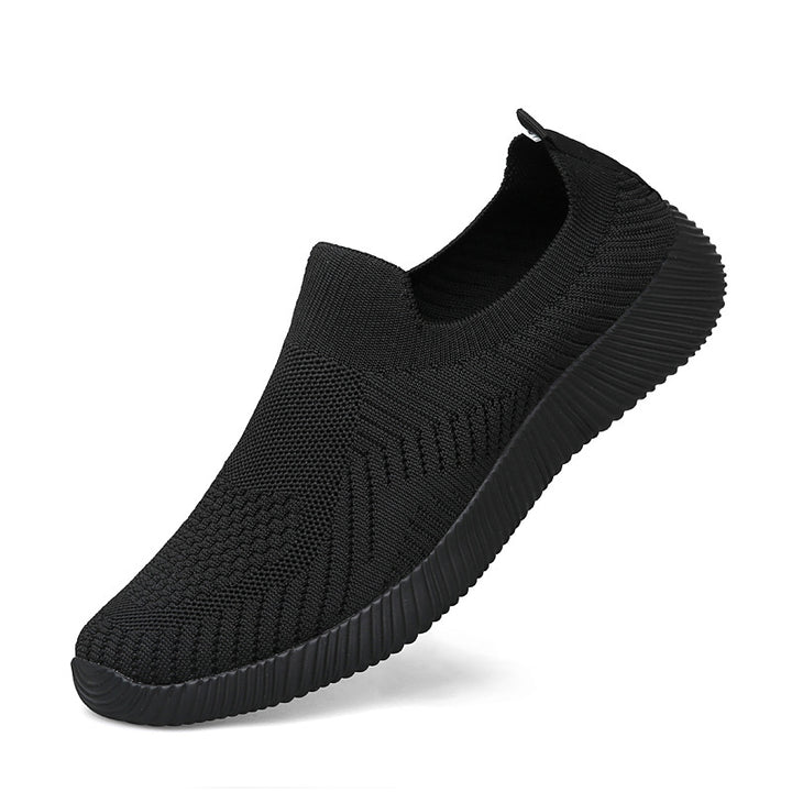 Unisex nan ultralet slip-on sko i fine strik med anatomisk komfortfodseng og ribbet fleksibel sål Skovae