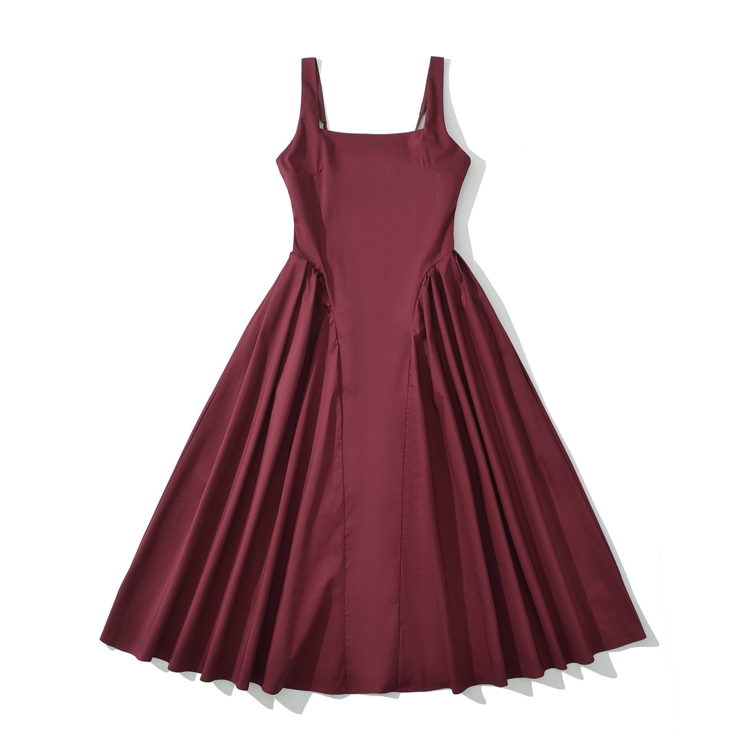 Damer Vintage Maxikjole med rynker og elegant silhuet Stilla