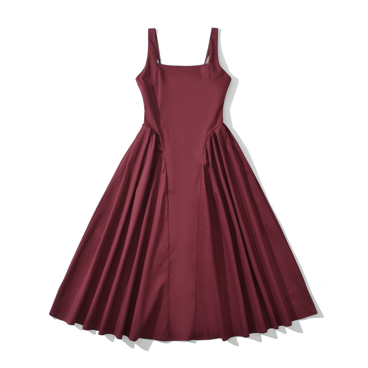 Damer Vintage Maxikjole med rynker og elegant silhuet Stilla