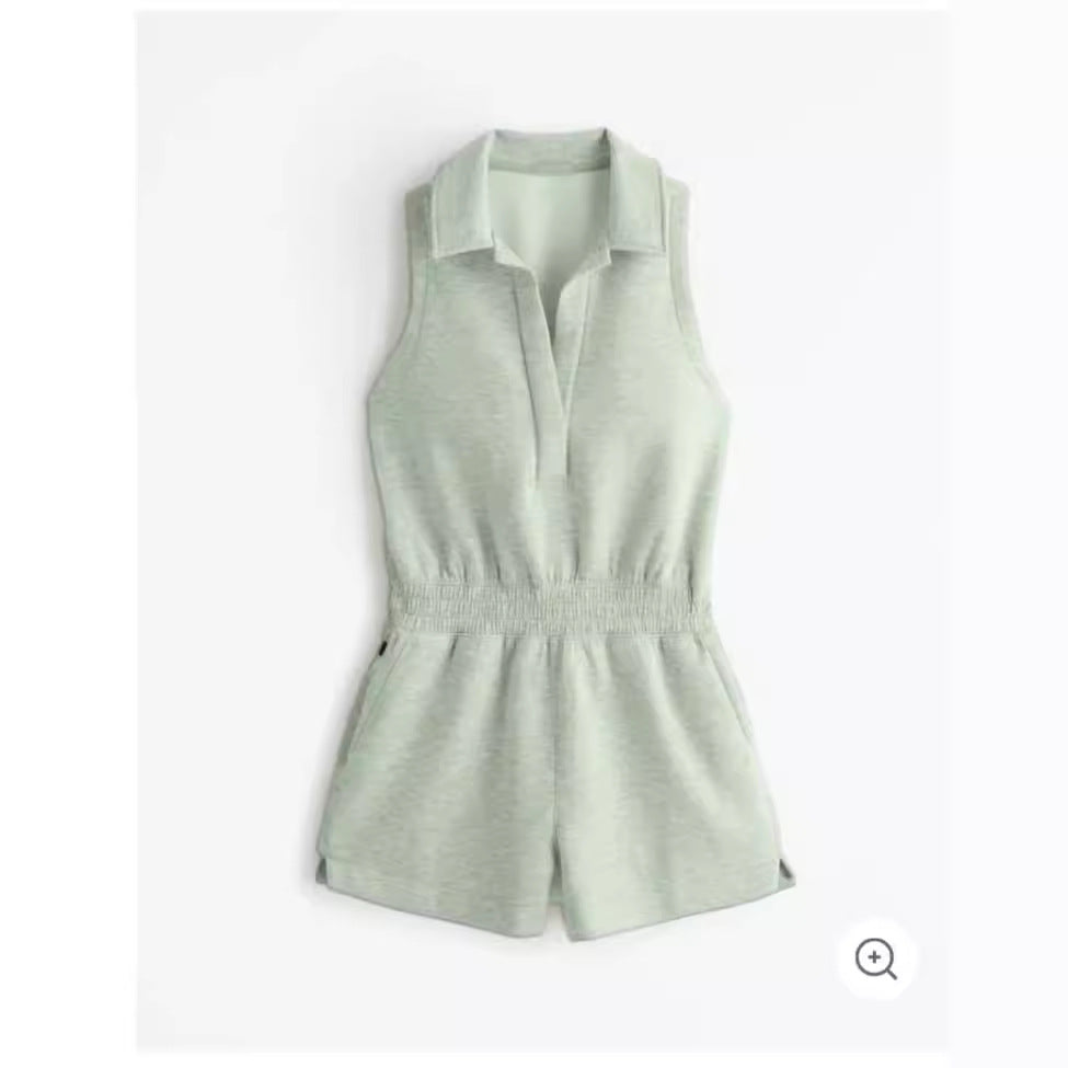 Dame jumpsuit med lynlås og lommer Stilla