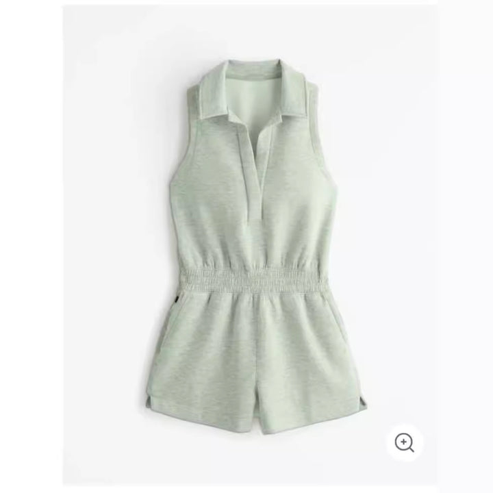 Dame jumpsuit med lynlås og lommer Stilla