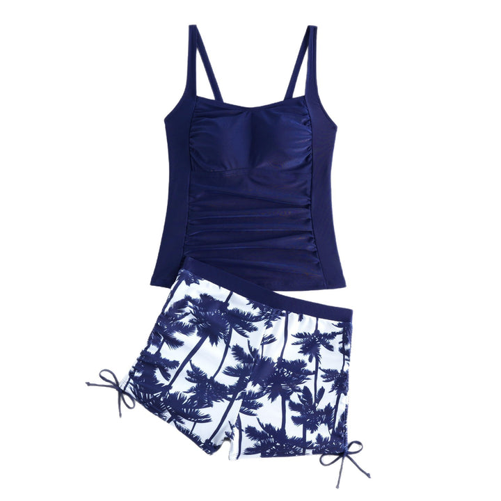 Dame Tankini-sæt med fashionabelt flæsedesign Skovae