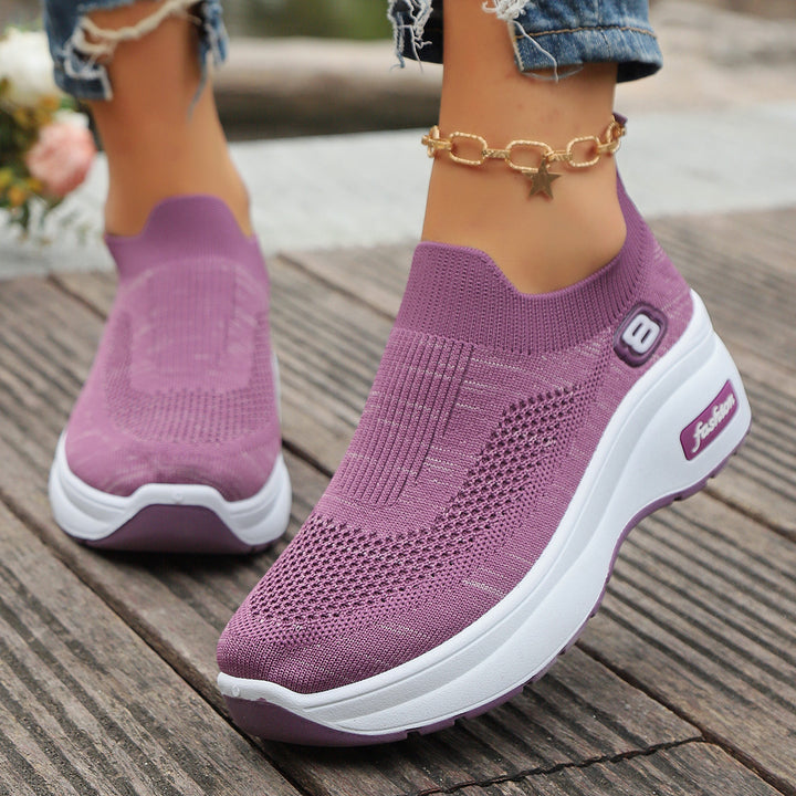 Dame Fashion Slip-On Sneakers med komfortabel dæmpning og åndbart mesh-overdel Stilla