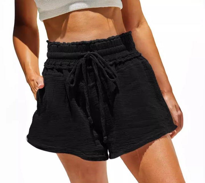 Dame Behagelige Strandshorts med elastisk linning og snor Stilla