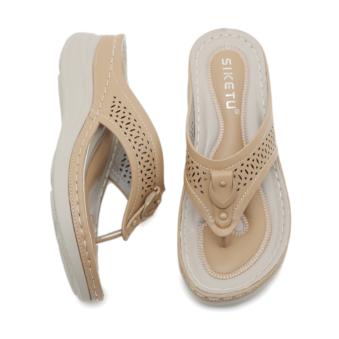 Damer komfortable flip-flops med anatomisk formet fodbede og moderne design Stilla