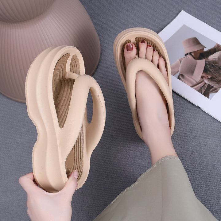 Dame ergonomiske komfort-sandaler med skridsikker sål og fleksibel fodseng Stilla