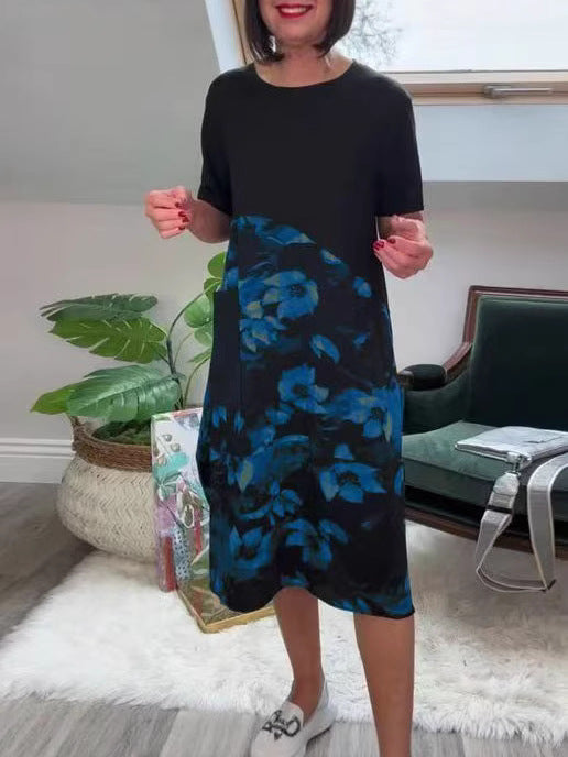 Damekjole med blomstret design Stilla