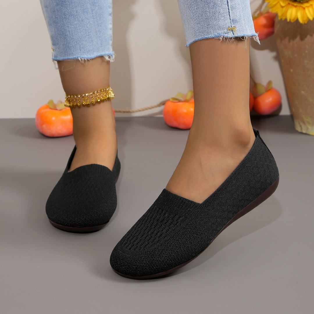 Dame Strik-Slippers med elastisk pasform og komfortabelt indlæg Stilla