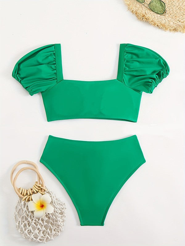 Dame Puffærmer Bikini-Sæt Stilla