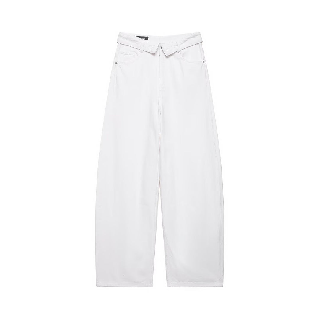 Dame Destroyed Jeans i afslappet Baggy-stil Skovae