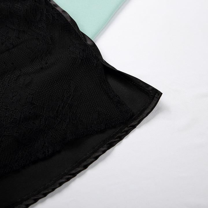 Kvinde Satin Pyjamas med Spaghetti-stropper og bredt ben Stilla