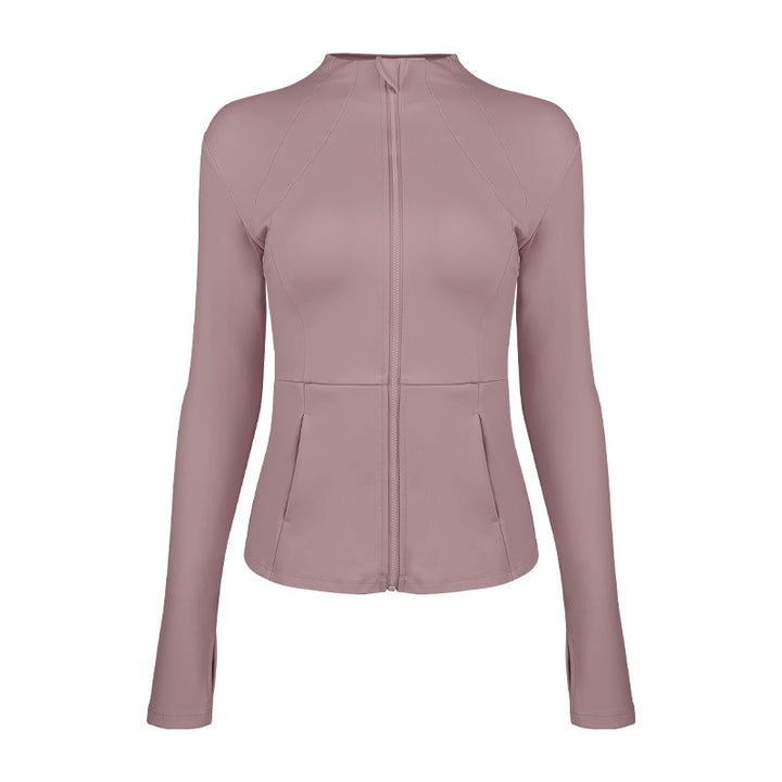 Dame sporty funktionel jakke med elegant snit og praktiske lynlåslommer Stilla