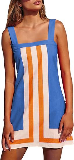 Femme Stilfuld Geometrisk Shift-Kjole Stilla