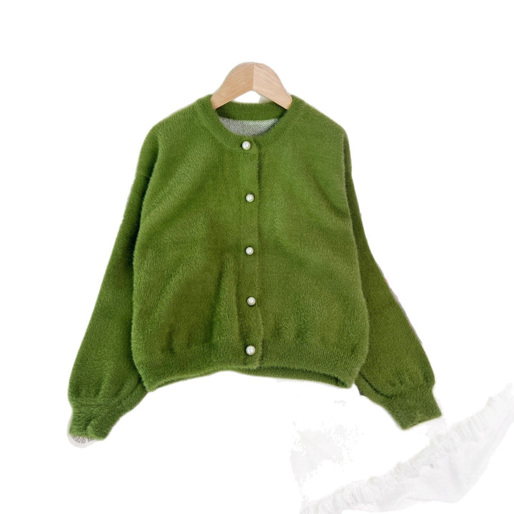 Kvindernes hyggelige cardigan med perlebesatte knapper og moderne snit Stilla