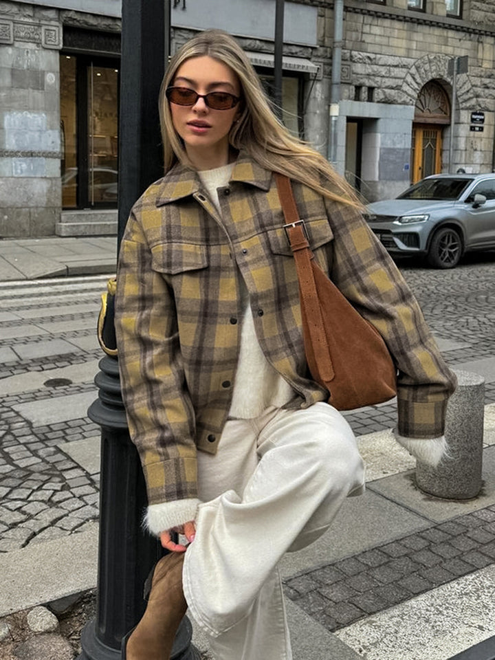 Dame Ternet Overshirt-Jakke med moderne snit og praktiske lommer Stilla