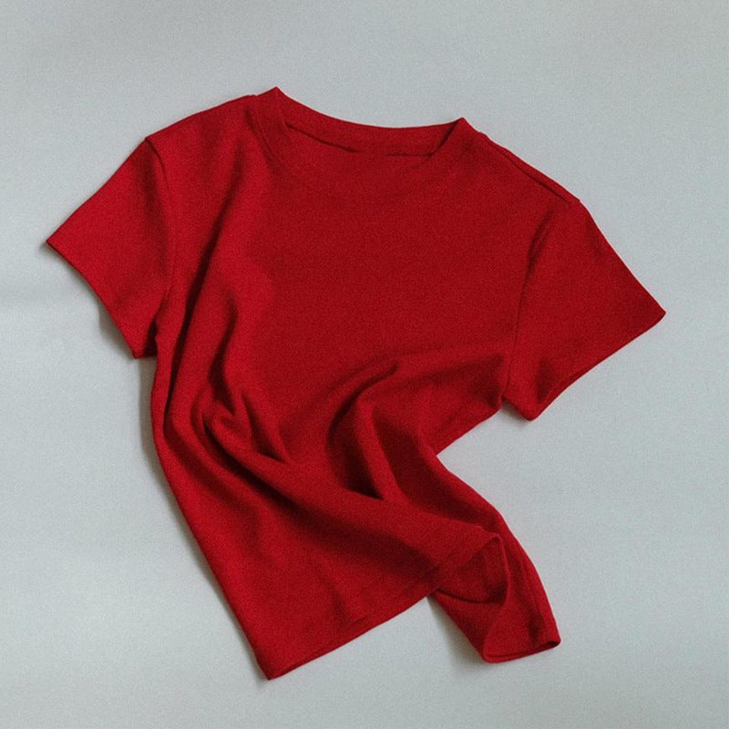 Dame Basic Rundhals T-Shirt lavet af højkvalitets økologisk bomuld Stilla