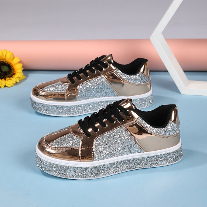 Dame Glitrende Lifestyle Sneakers Stilla