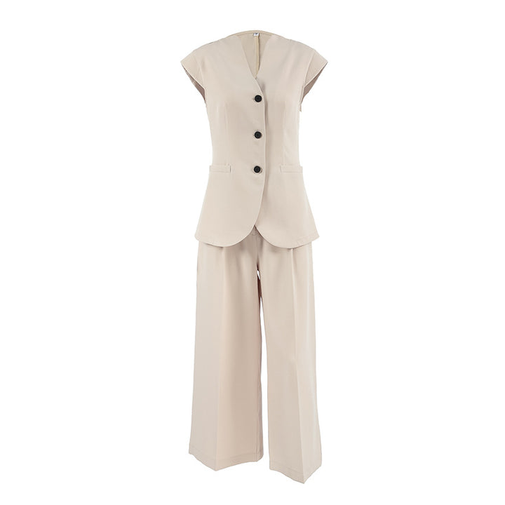 Dame blazer med vidde ben og elegant snit Stilla