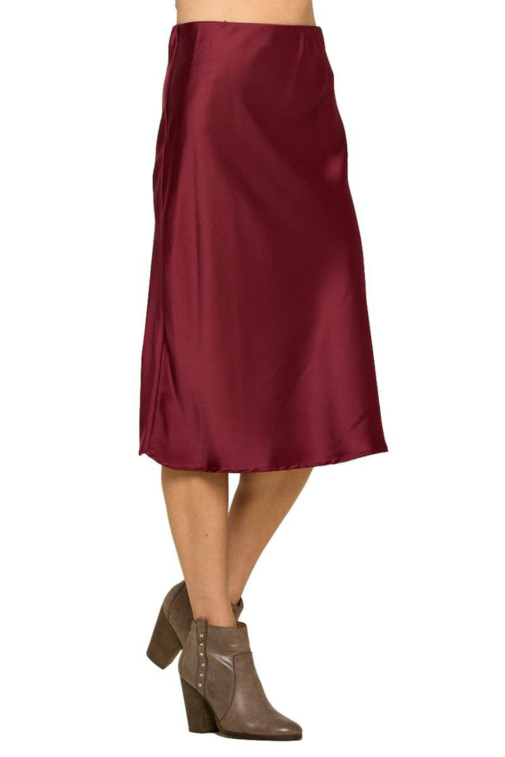 Dame satin nederdel Stilla