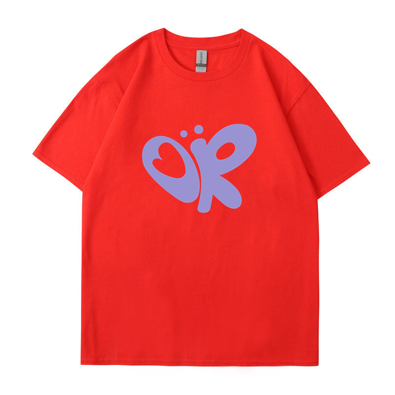 Dame casual T-shirt med unikt grafisk print Skovae